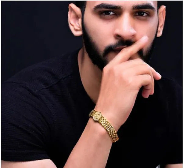18k OM legacy bracelet with Triple gold plating